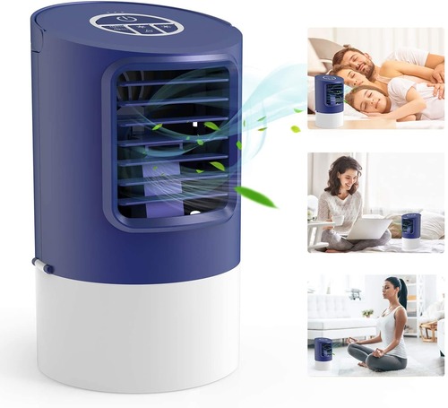 aparato de aire acondicionado portátil sin tubo, también llamado climatizador evaporativo